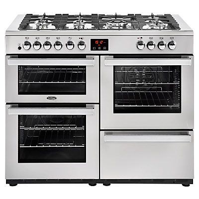 Belling Cookcentre 110DFT Dual Fuel Range Cooker Stainless Steel